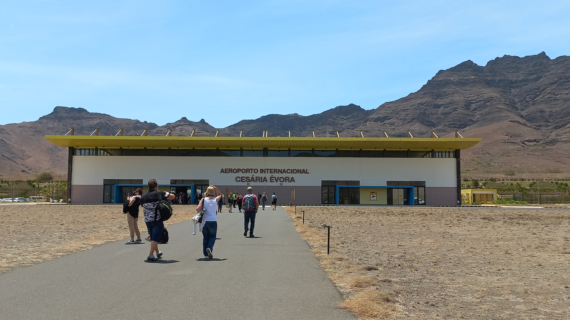 Passenger terminal at Cesária Évora International Airport on São Vicente.