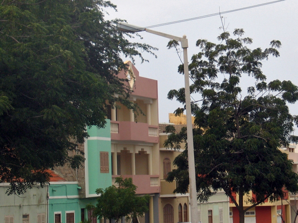The house in Mindelo where Cesária Évora lived.