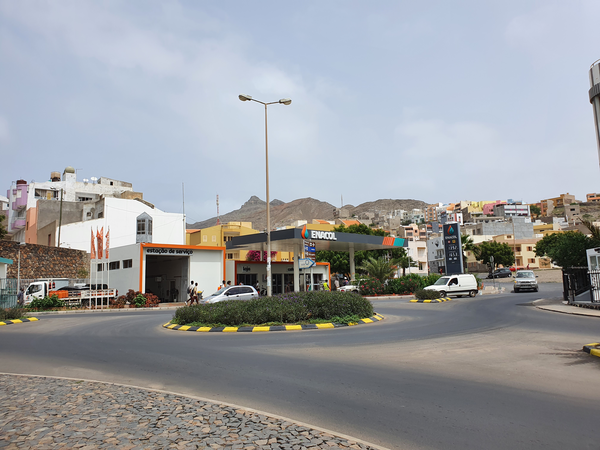 Enacol fuel station in Mindelo.