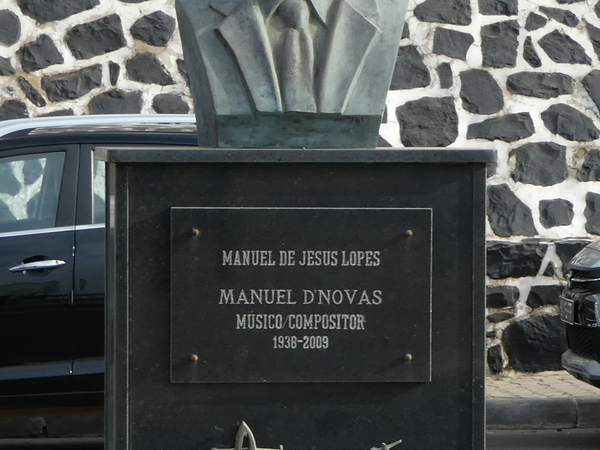 Monument to Manuel D'Novas in Mindelo, Cape Verde.