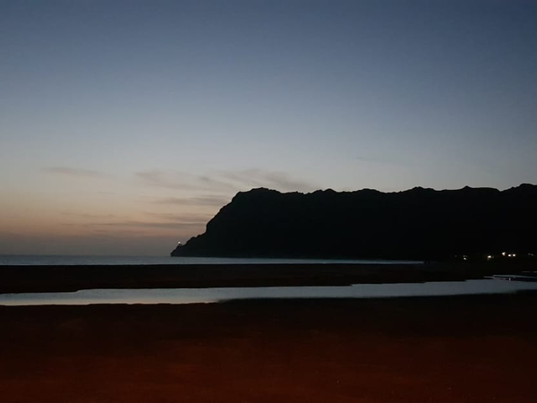 Sunset at Praia de São Pedro on São Vicente, Cabo Verde.
