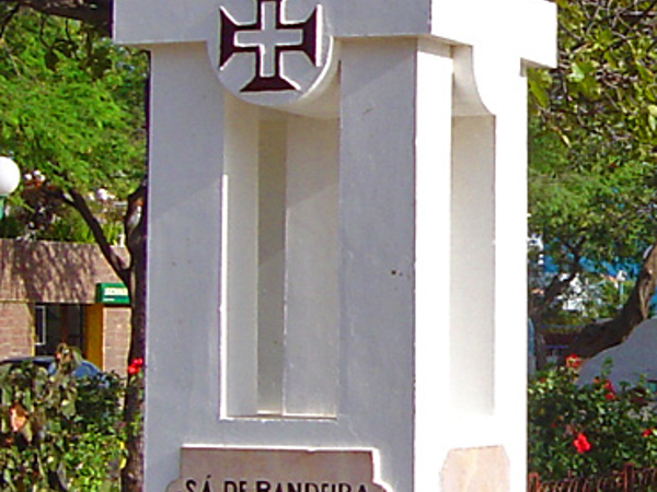 Statue of Sá da Bandeira in Mindelo, Cape Verde.